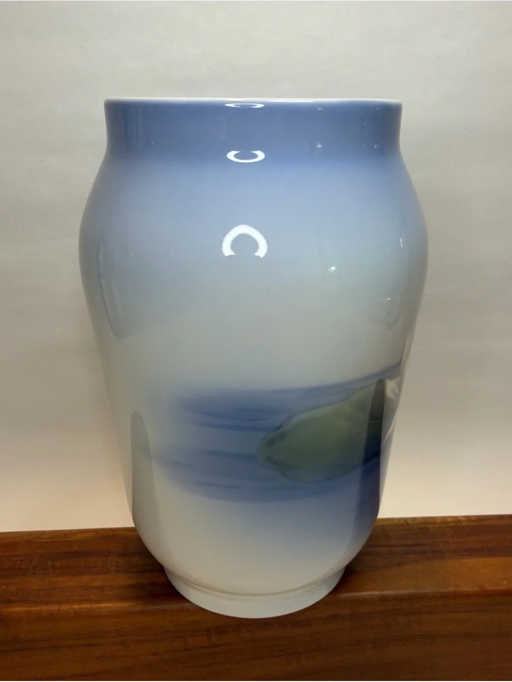 Royal Copenhagen Vase No. 2669/108 with Water Lily Motif Excellent Condition